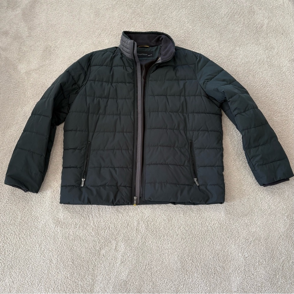 Weatherproof Dark Green Black Full Zip Pockets Puffer Jacket Men's XXL Winter - Picture 3 of 15